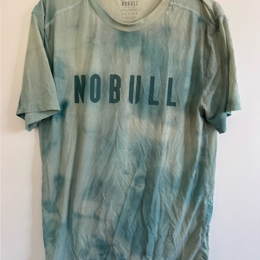 Nobull Men's Tie-Dye Teal T-Shirt